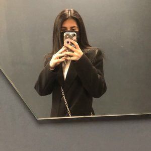 Zara Long Black Coat - Men's style coat